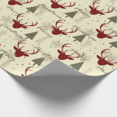 Weihnachtsbäume mit Stag Geschenkpapier (Ecke)
