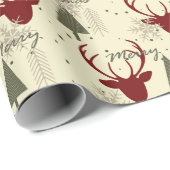 Weihnachtsbäume mit Stag Geschenkpapier (Rolleneckpunkt)