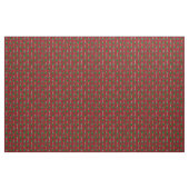 Weihnachtsbäume mit Sternen auf Custom Red Stoff (Yard (91,4 cm))