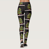 Weihnachtsbäume mit Weihnachtsbäumen für Leggings (Rückseite)