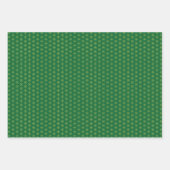 Weihnachtsbäume Mitte des Jahrhunderts grün und ro Geschenkpapier Set (Vorderseite 2)