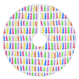 Weihnachtsbäume Mitte des Jahrhunderts mehrfarbig Polyester Weihnachtsbaumdecke