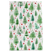 Weihnachtsbäume Mittlere Geschenktüte (Rückseite)