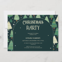 Weihnachtsbäume Modernes Sage Green Pattern Party