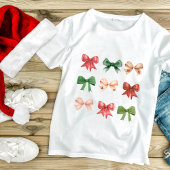 Weihnachtsbäume - niedliches, rotes Coquette T-Shirt
