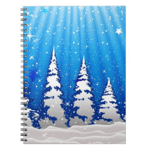 Weihnachtsbäume Notizblock