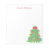 Weihnachtsbäume Notizblock (Vorderseite)