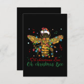 Weihnachtsbäume| Oh Weihnachtsbiene Dankeskarte (Vorne/Hinten)