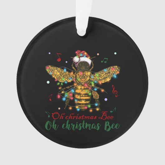 Weihnachtsbäume| Oh Weihnachtsbiene Ornament (Vorderseite)