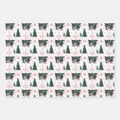 Weihnachtsbäume ohne Pinkeln Geschenkpapier Set (Vorderseite 3)