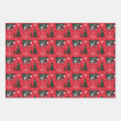 Weihnachtsbäume ohne Pinkeln Geschenkpapier Set (Vorderseite 2)