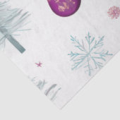 Weihnachtsbäume Ornamente Schneeflocken Weihnachte Seidenpapier (Ausschnitt)