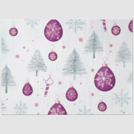 Weihnachtsbäume Ornamente Schneeflocken Weihnachte Seidenpapier