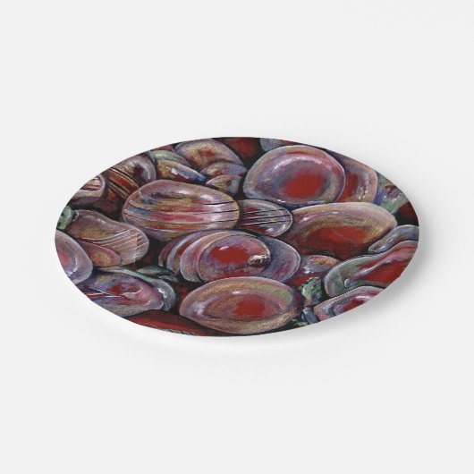 Weihnachtsbäume Pappteller (Schrägansicht)