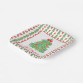 Weihnachtsbäume Pappteller (Gewinkelt)