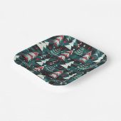 Weihnachtsbäume. Pappteller (Gewinkelt)