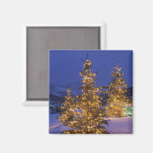 Weihnachtsbäume, Parkstadt, Müllberge, 2 Magnet (Vorderseite/Rückseite)