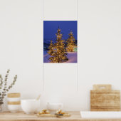 Weihnachtsbäume, Parkstadt, Müllberge, 2 Poster (Küche)