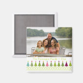 Weihnachtsbäume personalisierter Foto-Magnet Magnet (Vorderseite/Rückseite)