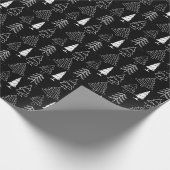 Weihnachtsbäume Pine Nature Forest Xmas Aquarell Geschenkpapier (Ecke)