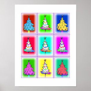 Weihnachtsbäume: Poster