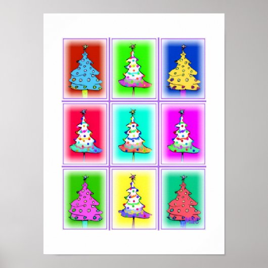 Weihnachtsbäume: Poster (Vorne)