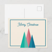 Weihnachtsbäume Postkarte (Vorne/Hinten)