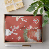 Weihnachtsbäume Rentierschneeflocken Weihnachten Seidenpapier (Geschenk)