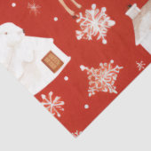 Weihnachtsbäume Rentierschneeflocken Weihnachten Seidenpapier (Ausschnitt)