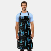 Weihnachtsbäume, Rentierschneeflocken. Winter illu Schürze (Getragen)