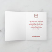 Weihnachtsbäume rot und weiß feiertagskarte (Innenseite)