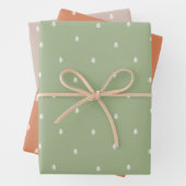 Weihnachtsbäume Rustikal Minimalistisch skandinavi Geschenkpapier Set (Beispiel)