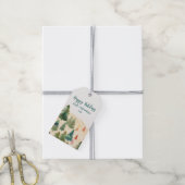 Weihnachtsbäume Rustikaler Wald Geschenkanhänger (Mit Garn)