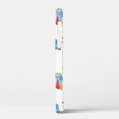 Weihnachtsbäume, Santa: Aquarellmuster. Case-Mate iPhone Hülle (Rückseite / Links)