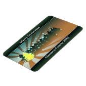 Weihnachtsbäume Schattierungen von gelb-grün flexi Magnet (Linke Seite)