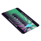 Weihnachtsbäume Schattierungen von grünen Feiertag Magnet (Rechte Seite)