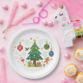 Weihnachtsbäume & Schmuck Pappteller (Party)