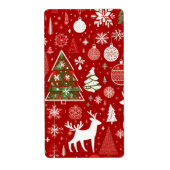 Weihnachtsbäume Schneeflocken Geschenk Tag (Vorne)