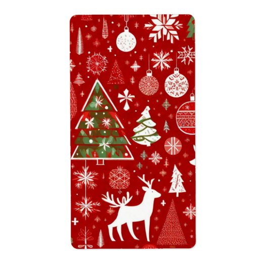 Weihnachtsbäume Schneeflocken Geschenk Tag (Vorne)