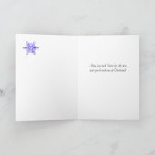 Weihnachtsbäume Schneeflocken & Spitze Weihnachten (Innenseite)