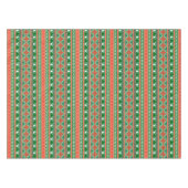 Weihnachtsbäume - Schneeflocken Tischdecke (Vorderseite (Horizontal))