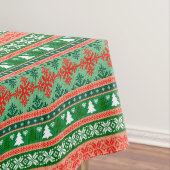 Weihnachtsbäume - Schneeflocken Tischdecke (Beispiel)