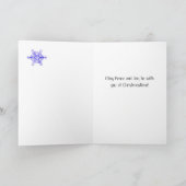 Weihnachtsbäume Schneeflocken Torn Paper Lace Card Feiertagskarte (Innenseite)