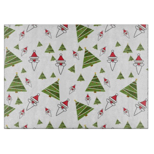 Weihnachtsbäume Schneidebrett (Vorderseite)