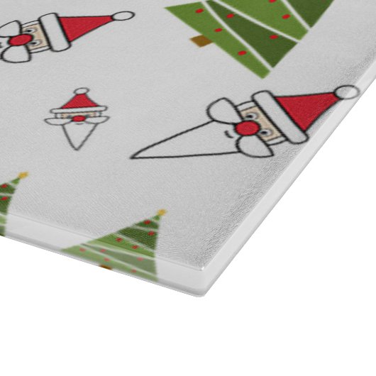 Weihnachtsbäume Schneidebrett (Ecke)