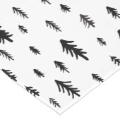 Weihnachtsbaume Schwarz und Weiß-Doodle Kurzer Tischläufer (Ecke)