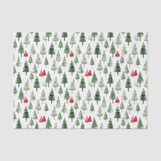 Weihnachtsbäume Seidenpapier (Vorderseite)