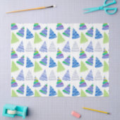 Weihnachtsbaume Seidenpapier (Basteln)