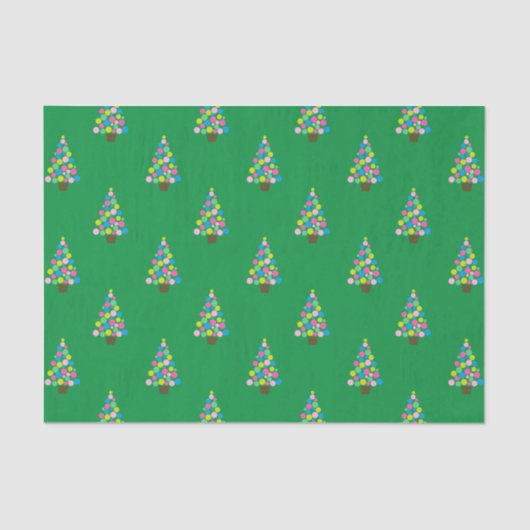 Weihnachtsbaume Seidenpapier (Vorderseite)