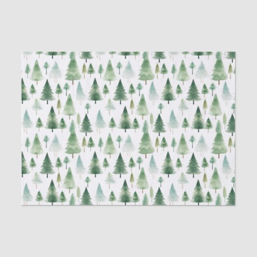 Weihnachtsbäume Seidenpapier (Vorderseite)